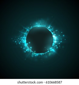 Abstract color background of highlights and glow. On a dark background. EPS10