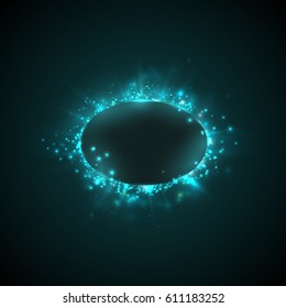 Abstract color background of highlights and glow. On a dark background. EPS10