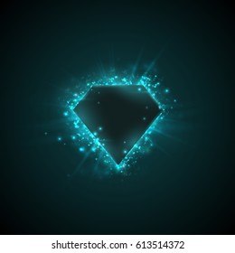 Abstract color background of highlights and glow. On a dark background. EPS10