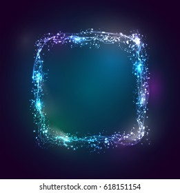 Abstract color background of highlights and glow. On a dark background. EPS10