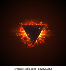 Abstract color background of highlights and glow. On a dark background. EPS10