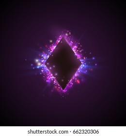 Abstract color background of highlights and glow. On a dark background. EPS10