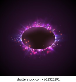 Abstract color background of highlights and glow. On a dark background. EPS10