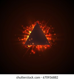 Abstract color background of highlights and glow. On a dark background. EPS10