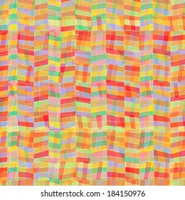 Abstract color background with intersecting geometric figures, vintage paper texture 