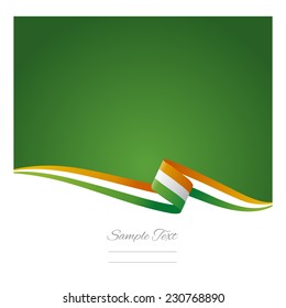 Abstract color background Irish flag