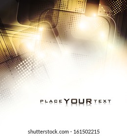 Abstract color background with lighting effect. Vector