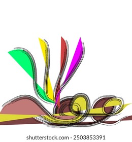 abstract color background with color line