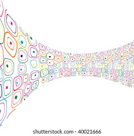 Abstract color background from line.