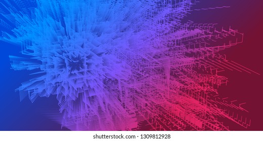 Abstract color background with lines net. Abstract Fluid creative. Geometric design, liquids, shapes. Vector illustration.

