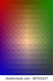 abstract color background with many object with different solid colors imitating color gradient