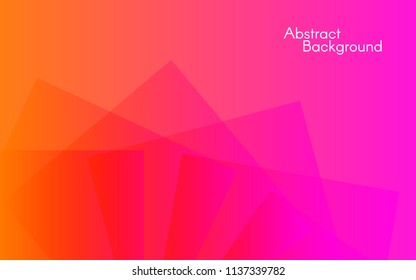 Abstract color background. Minimal design. Geometric shapes on bright backdrop. Vector illustration for banner, poster, web.