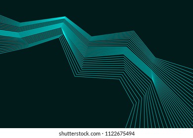 Abstract color background. Modern sreen background for mobile app and web. Design with neon, stroke, line and flow.