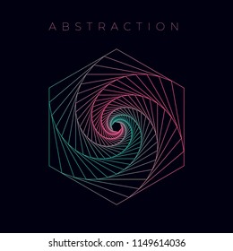 Abstract color background. Modern sreen background for mobile app and web. Design with neon, stroke, line and flow.
