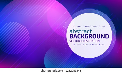 Abstract color background. Modern technology illustration. Digital circle lines concept. Eps10 vector.