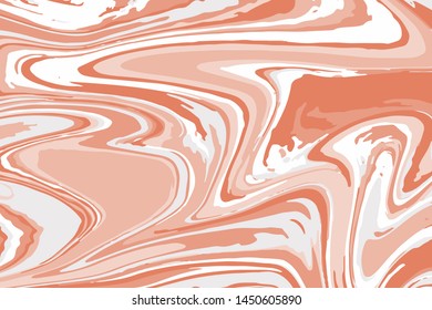 Abstract color background of multicolored liquid colors. Liquid marble texture, waves. Modern design of trendy colors. Vector illustration EPS 10.