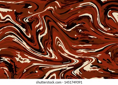 Abstract color background of multicolored liquid colors. Liquid marble texture, waves. Modern design of trendy colors. Vector illustration EPS 10.