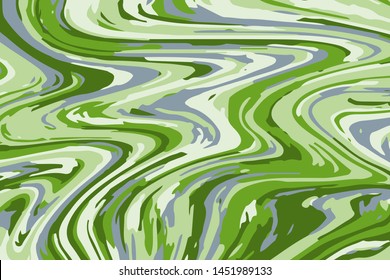 Abstract color background of multicolored liquid colors. Liquid marble texture, waves. Modern design of trendy colors. Vector illustration EPS 10.