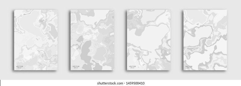 Abstract color background of multicolored liquid colors. Liquid marble texture, waves. Modern design of trendy colors. Vector illustration EPS 10.