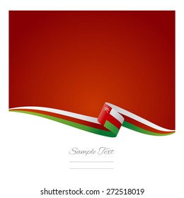 Abstract Color Background Oman Flag Vector