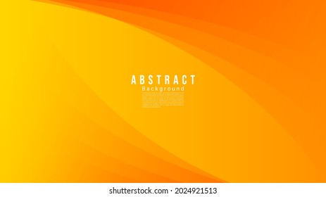 Abstract Color background, orange gradient curve on a yellow background  with copy space for text  , Flat Modern design for presentation , illustration Vector EPS 10