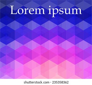 Abstract color background with polygons