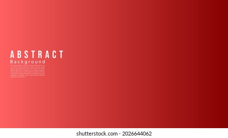 Abstract Color background, red gradient with copy space for text  , Flat Modern design for presentation , illustration Vector EPS 10