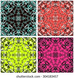 abstract color background in a retro style