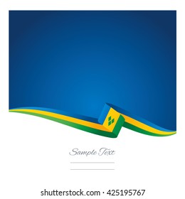 Abstract color background saint vincent and the grenadines flag vector