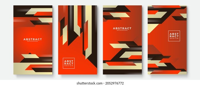 Abstract color background set for creative design