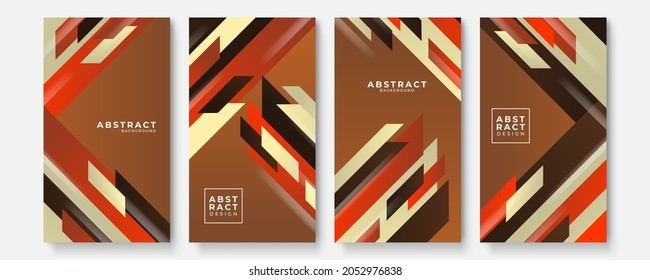 Abstract color background set for creative design