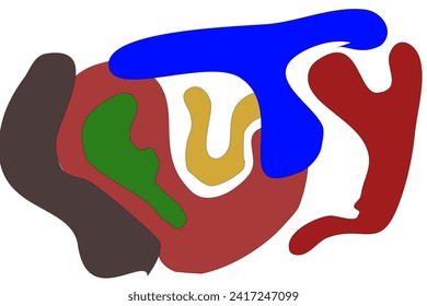 abstract color background with shape