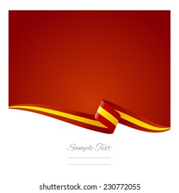 Abstract Color Background Spanish Flag