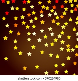 Abstract color background with stars. Vector