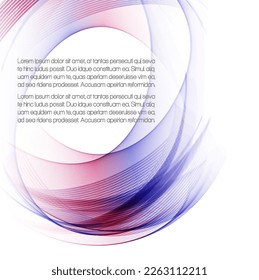 Abstract color background with swirls