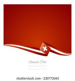 Abstract color background Swiss flag