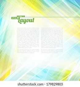 Abstract color background. Vector