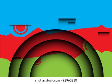 Abstract color background vector