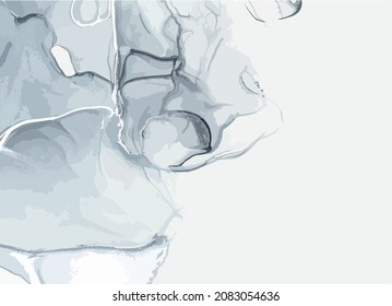 Abstract color background, vector alcohol painting, liquid ink technique