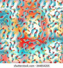 Abstract color background vector illustration seamless pattern