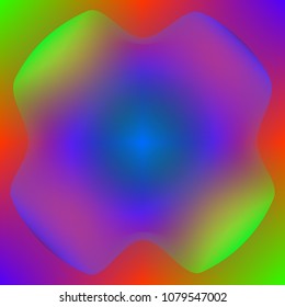 Abstract color background. Vector, round composition.