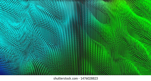 Abstract color background with wave sweat of heterogeneous randomly directed lines.