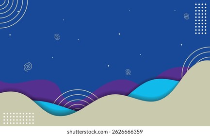abstract color background with waves