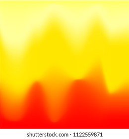 abstract color background, yellow, orange, smooth paint transitions, vector illustration