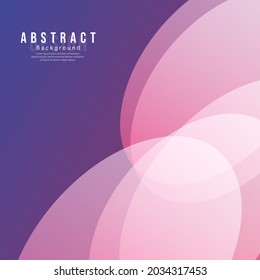Abstract Color background,overlapping pink circles on purple background , Flat Modern design for presentation , illustration Vector EPS 10