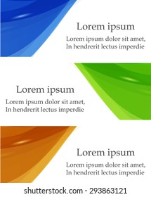 Abstract color backgrounds with waves