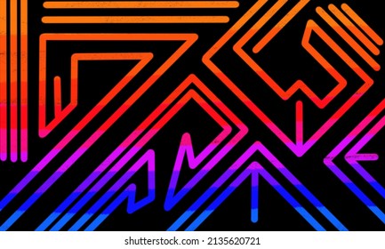Abstract color background.with curved lines.Dynamic shape composition. Vector illustration