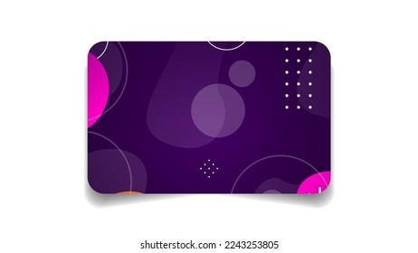 Abstract Color Bank Credit Card Template Layout Vector Design Style Isolated On White Background Concept