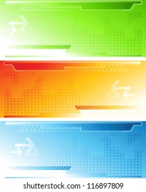 Abstract color banner