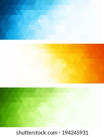 Abstract color banner